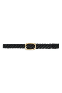 Signature Link Belt Braided Black
