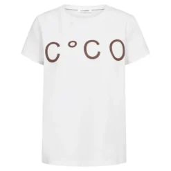 Signature New Tee White/Dark Brown