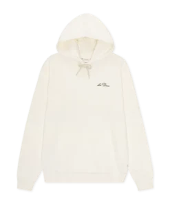 Signature Print Hoodie Light Ivory