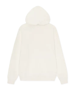 Signature Print Hoodie Light Ivory