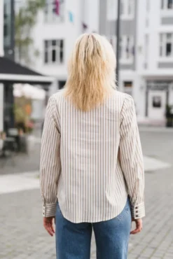Sigrid Stripe Shirt Bone