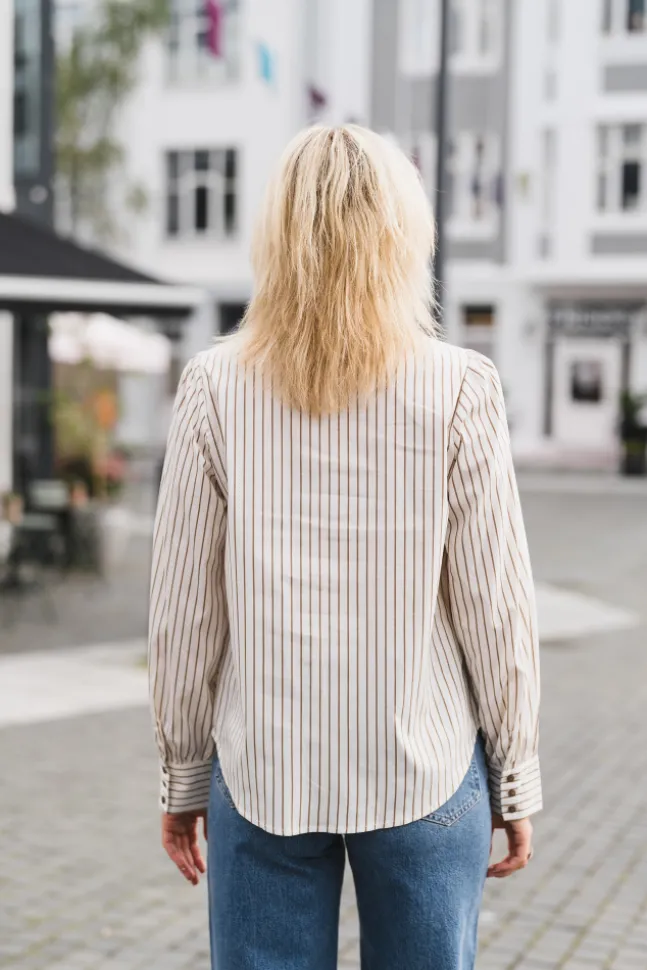 Sigrid Stripe Shirt Bone