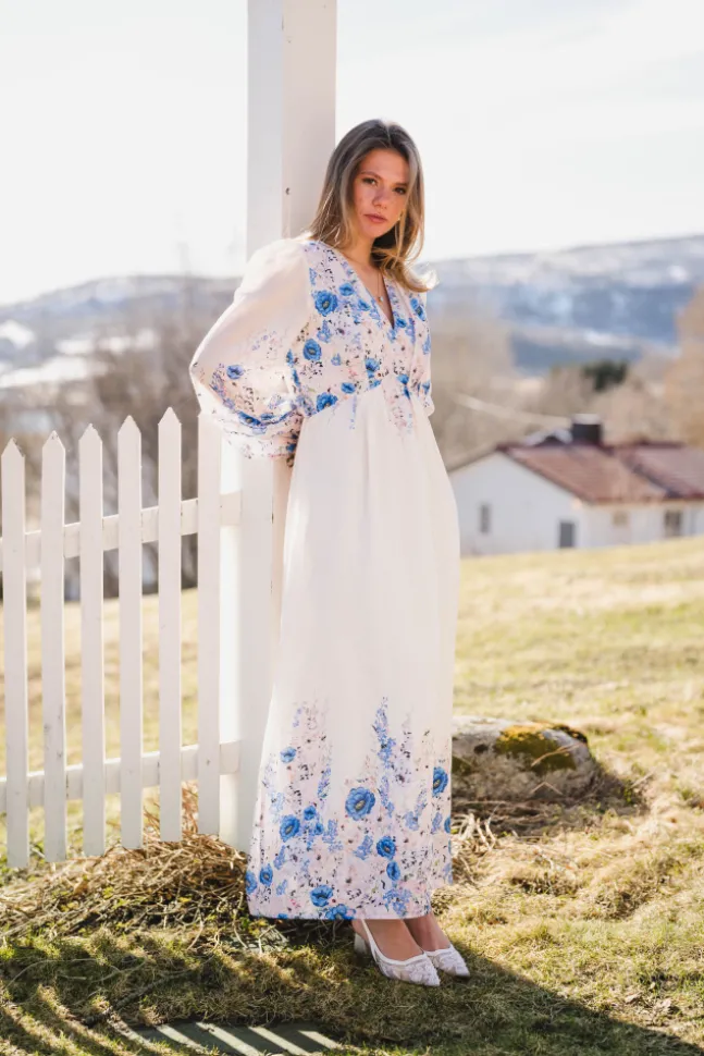 Silfi Flower Print Dress Blue