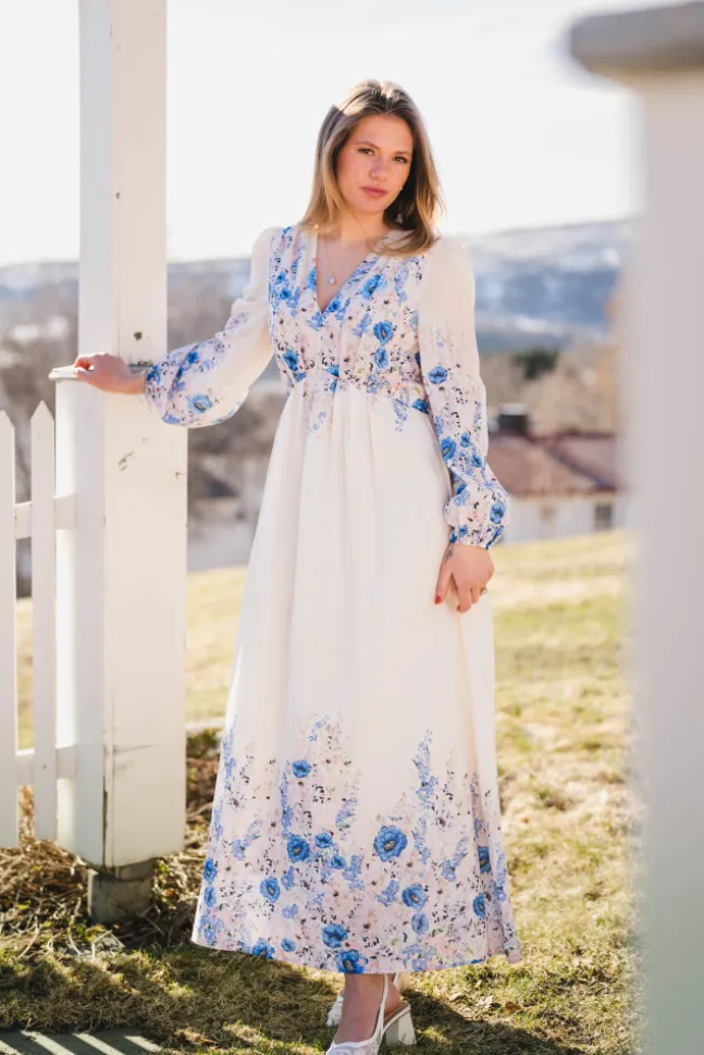 Silfi Flower Print Dress Blue