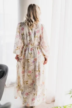Silfi Vintage Flower Dress Offwhite