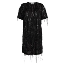 Silla Sequin Dress Black