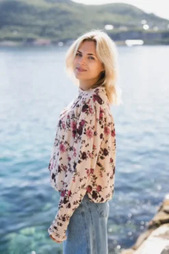Sille LS Top Birch Sille Print