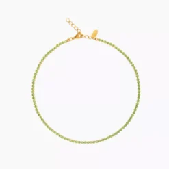 Siri Necklace Gold Peridot