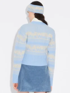 Ski Cropped Crew Light Blue