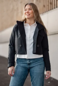 Skydekke Trench New Black