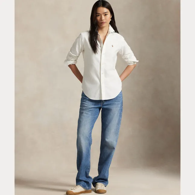 Slim Fit Oxford Shirt White