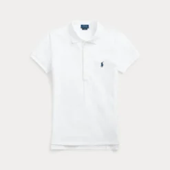 Slim Fit Stretch Polo Shirt White