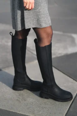 Slim High Boots New Black