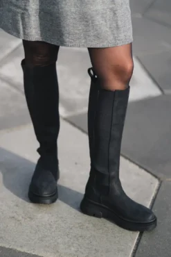 Slim High Boots New Black
