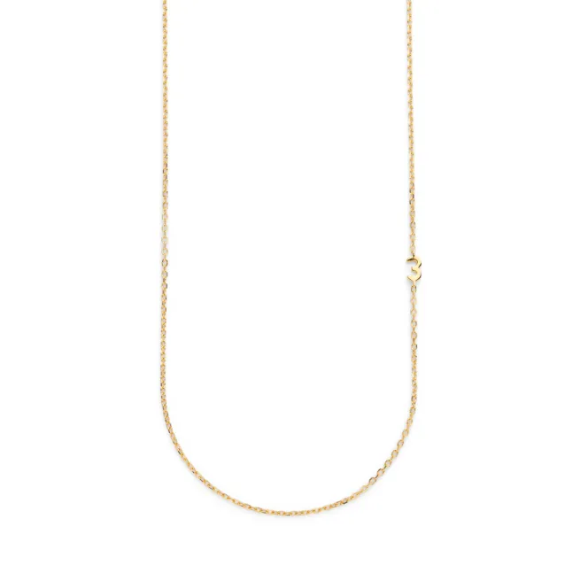 Small Number Necklace Gold - 50L - 3