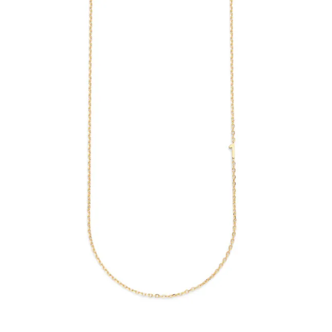 Small Number Necklace Gold - 40L - 1