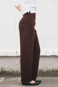 Smooth Barrel Pants Cocoa Brown