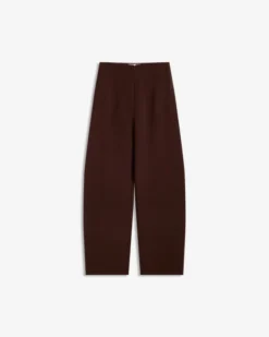 Smooth Barrel Pants Cocoa Brown