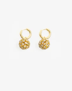 Snowball Earrings Gold