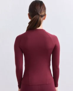 Soft Basic Long Sleeve Merlot