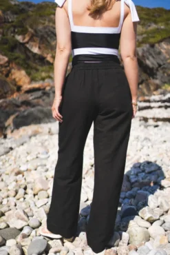 Sonar Linen Pants Black