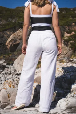 Sonar Linen Pants White