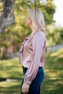 Sophia Blouse Semi Rich Vintage Rose