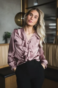 Sophia Blouse Semi Rich Vintage Rose