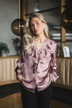 Sophia Blouse Semi Rich Vintage Rose