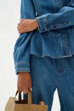 Sophina Pullon Pants Washed Denim