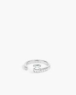 Sopra Aperto Pavé Ring Silver