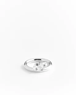 Sopra Doppio Pera Ring Silver