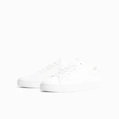 Spin Leather Sneakers White