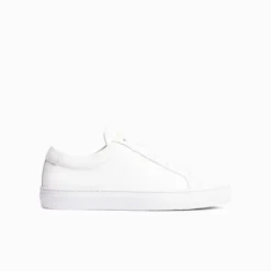 Spin Leather Sneakers White