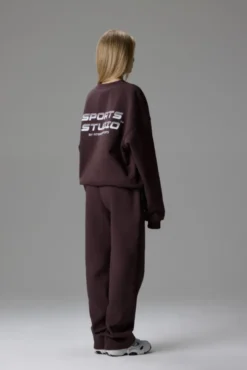 Sports Studio Crewneck Saddle Brown