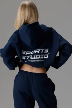 Sports Studio Hoodie Navy
