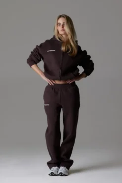 Sports Studio Straight Leg Joggers Saddle Brown