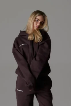 Sports Studio Zip Hoodie Saddle Brown