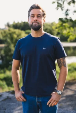 SS Patch Logo Tee Navy