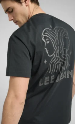 SS Relaxed Graphic Tee Washed Black
