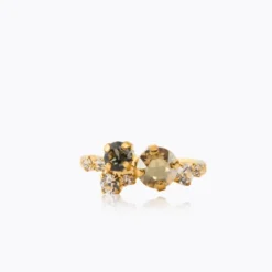 Stardust Ring Gold Black Golden Combo