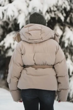 Steilia Brushed Down Jacket Beige