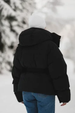 Steilia Brushed Down Jacket Black