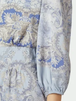 Stellar Artist Paisley Dress Light Blue