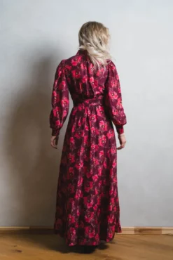 Striped Organza Belt Dress Romace