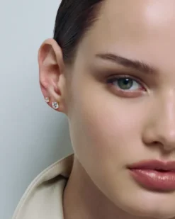 Stud Earrings Gold 6 mm