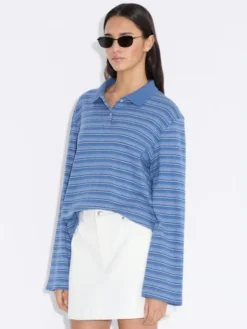 Sunny Polo Blue Stripe