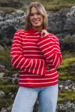 Sunny Polo Red Stripe
