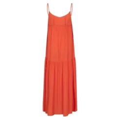 Sunrise Block Strap Dress Flame