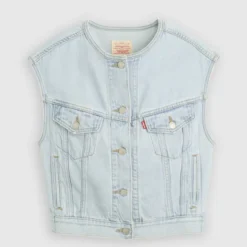 90S Vest Top Indigo Worn In